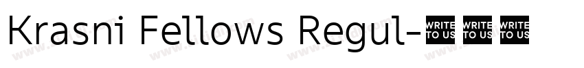 Krasni Fellows Regul字体转换